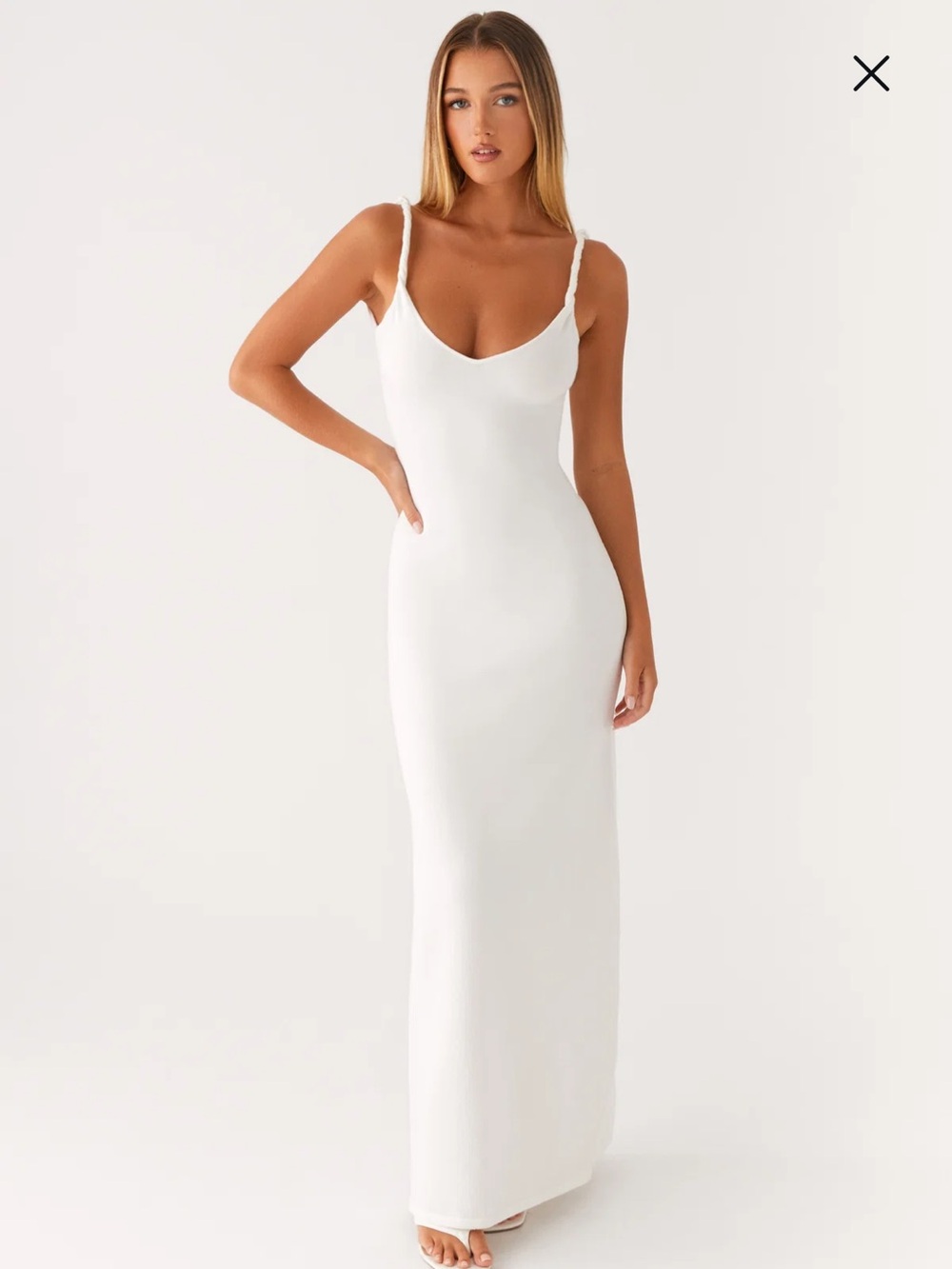 NWT Peppermayo Anastasia Maxi Dress Halter Maxi Dress in Ivory